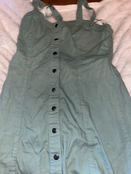 Japna Dresses & Skirts - Japna Sage Green Button-Front Mini Skirt
